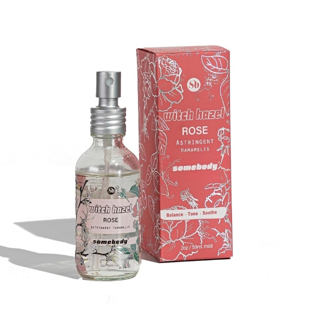 Somebody Witch Hazel Astringent/Toner - Glass bottle, Spray Nozzle, Vegan